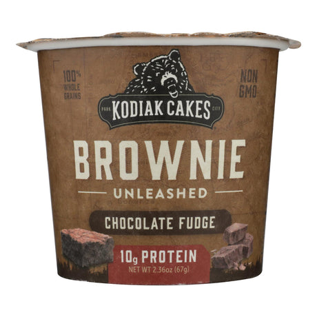 Kodiak Cakes Brownie In A Cup, Pack of 12 Chocolate Fudge, 2.36 Oz. Each - Cozy Farm 