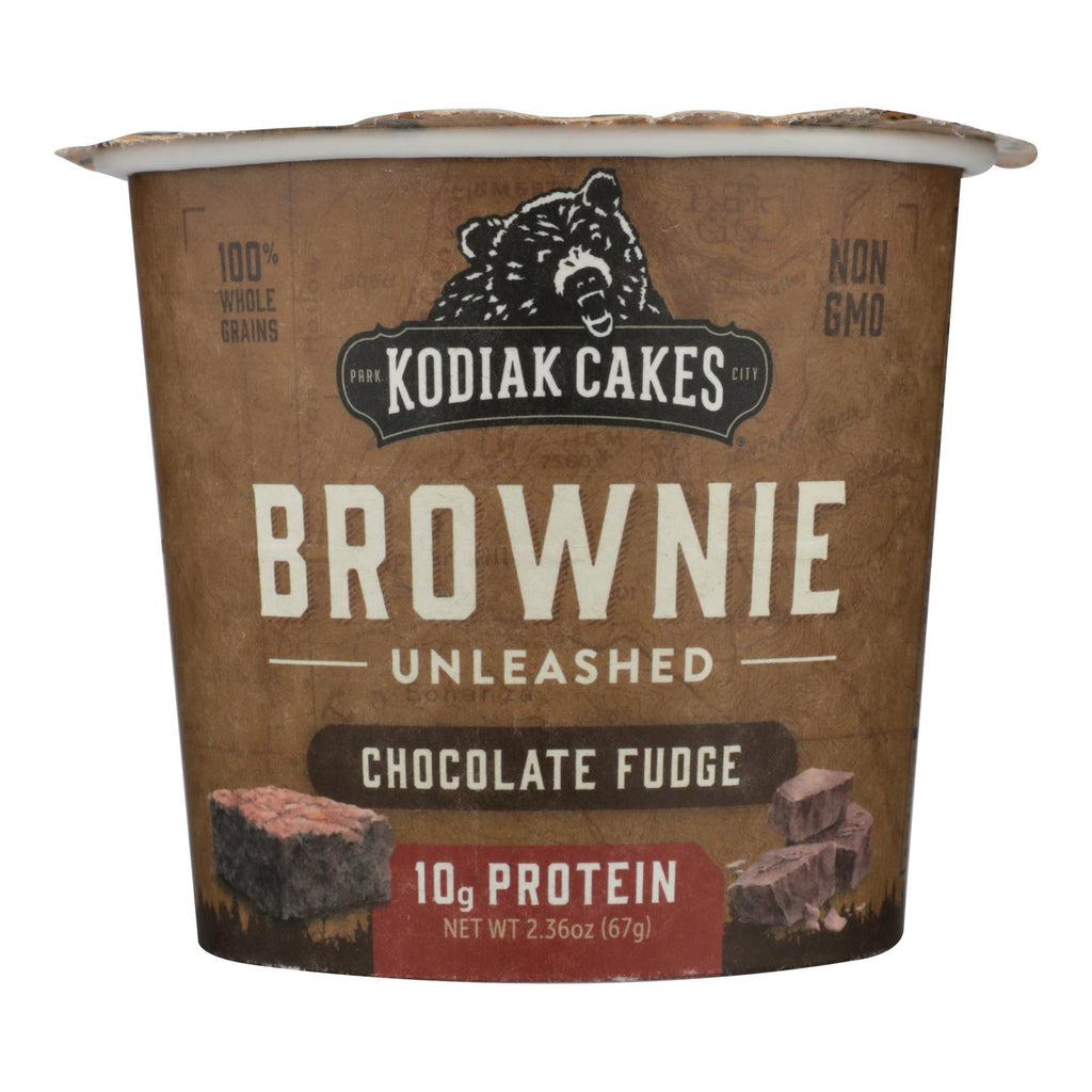 Kodiak Cakes Brownie In Cup Chocolate Fudge (Pack of 12 - 2.36 Oz.) - Cozy Farm 