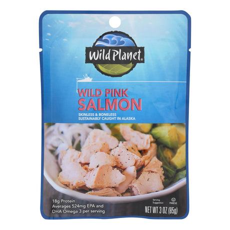 Wild Planet Pink Salmon (3 Oz., Pack of 24) - Cozy Farm 