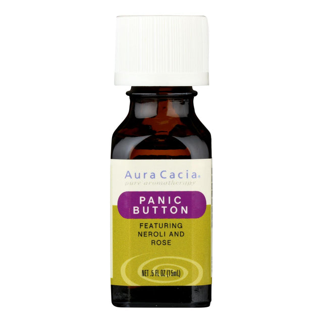 Aura Cacia Panic Button Essential Oil Blend, 0.5 Fl Oz - Cozy Farm 