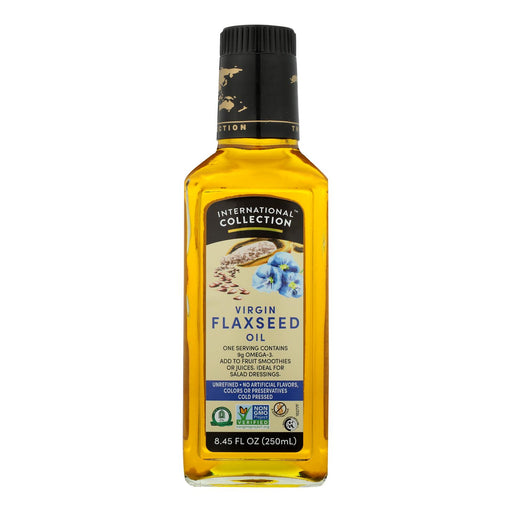 International Collection Flaxseed Oil (Pack of 6) - Virgin - 8.45 fl oz - Cozy Farm 