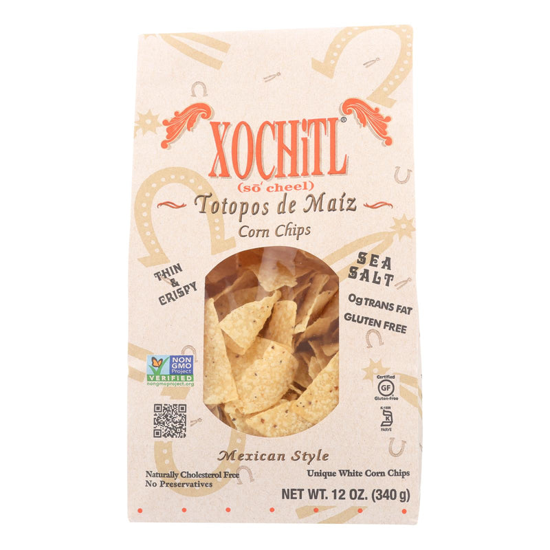 Xochitl White Corn Chips, 12 Oz. (Pack of 10) - Cozy Farm 