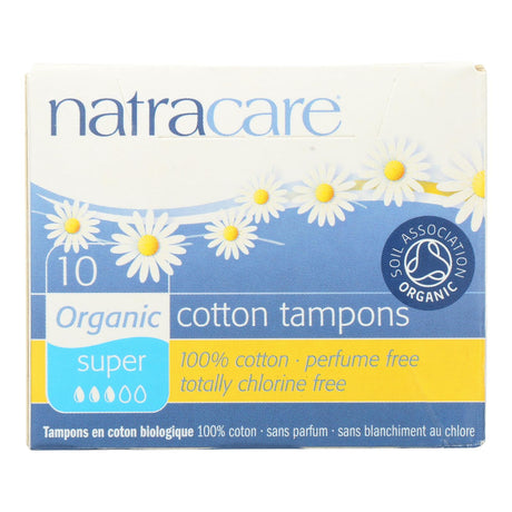 Natracare Certified Organic Cotton Tampons - Super Absorbency (Pack of 10) - Cozy Farm 