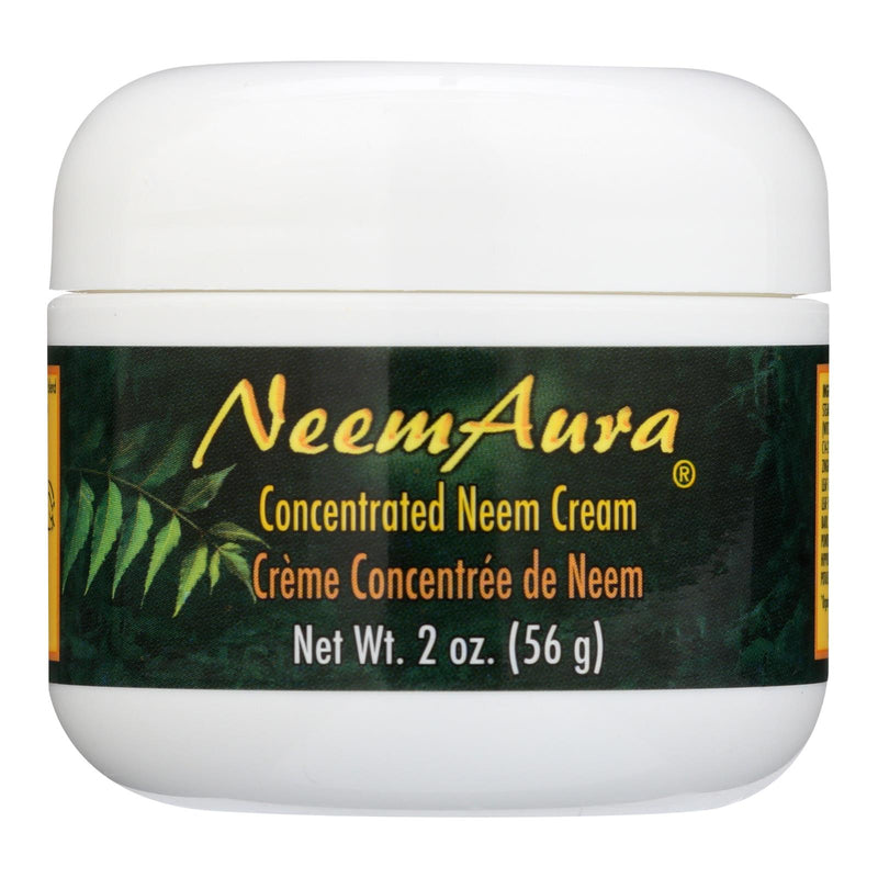 Neem Aura Neem Creme with Aloe and Neem Oil - Soothes Irritated Skin - 2 Oz - Cozy Farm 