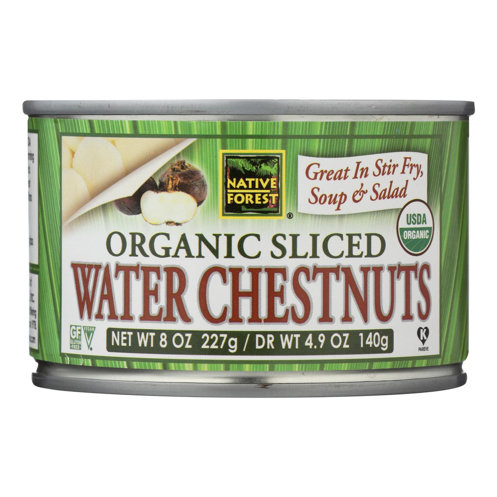 Native Forest Organic Sliced Water Chestnuts (Pack of 6) - 8 Oz - Cozy Farm 