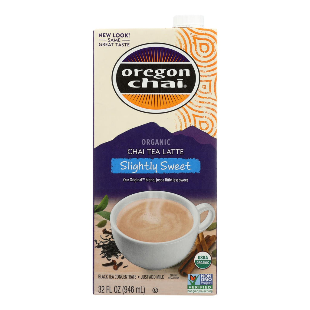 Oregon Chai Original Chai Tea Latte Concentrate (Pack of 6) - Slightly Sweet - 32 Fl Oz. - Cozy Farm 