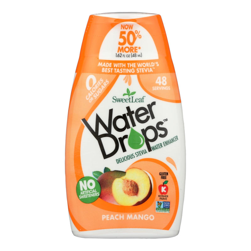 Sweet Leaf Water Drops: Refreshing Peach Mango Taste, 1.62 Fl Oz - Cozy Farm 