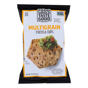 Food Should Taste Good Multigrain Tortilla Chips, Pack of 12 (5.5 Oz. Each) - Cozy Farm 