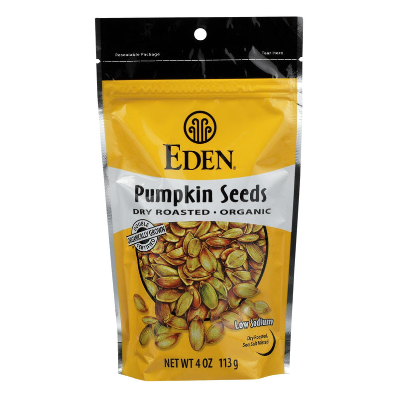 Eden Foods Dry Roasted Organic Pumpkin Seeds - 4 Oz. (Pack of 15) - Cozy Farm 