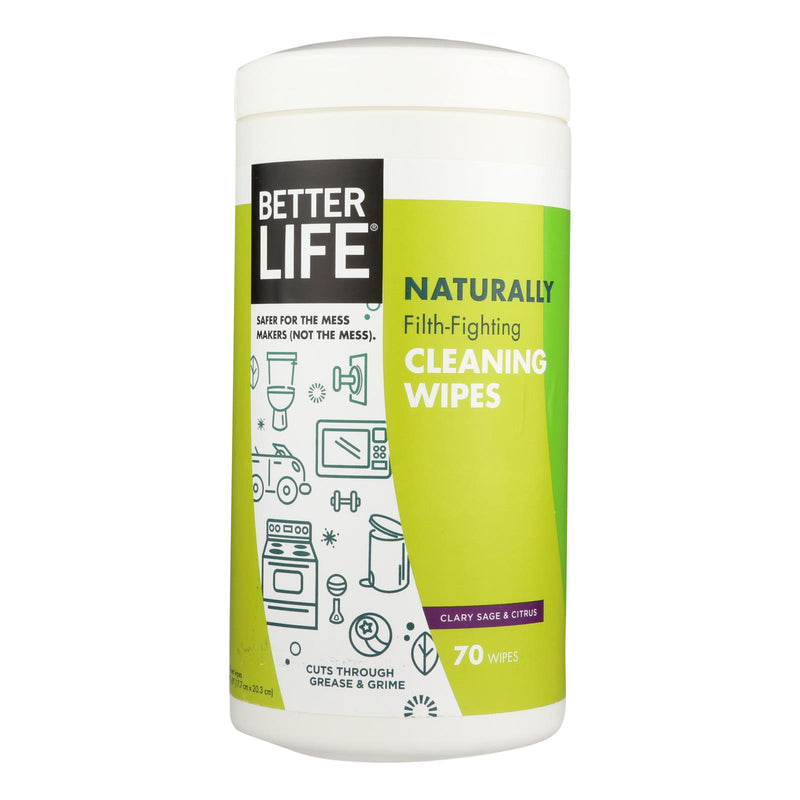 Better Life Naturally Filth-Fighting Cleaning Wipes - 70 Count, Pack of 6 - Cozy Farm 