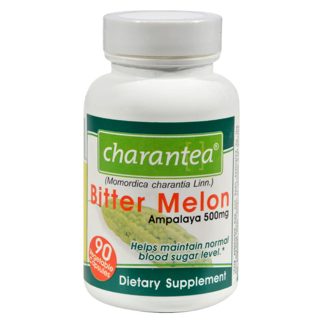 Charantea Bitter Melon Vegetarian Capsules 90-Count 500 mg - Cozy Farm 