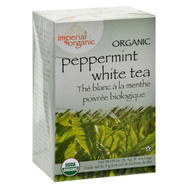 Uncle Lee's Imperial Organic Peppermint White Tea, 18 Individual Tea Bags - Cozy Farm 