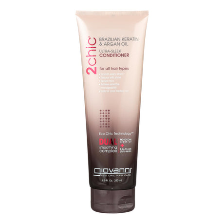 Giovanni 2chic Ultra-Sleek Brazilian Keratin & Argan Oil Conditioner - 8.5 fl oz - Cozy Farm 