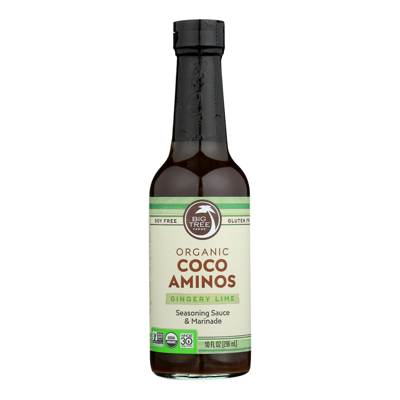 Big Tree Farms Coco Aminos Ginger Lime 6-Pack of 10 Fl Oz. Bottles - Cozy Farm 