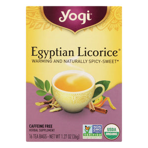Yogi Original Licorice Herbal Tea Bags, 16 tea bags (Pack of 6) - Cozy Farm 