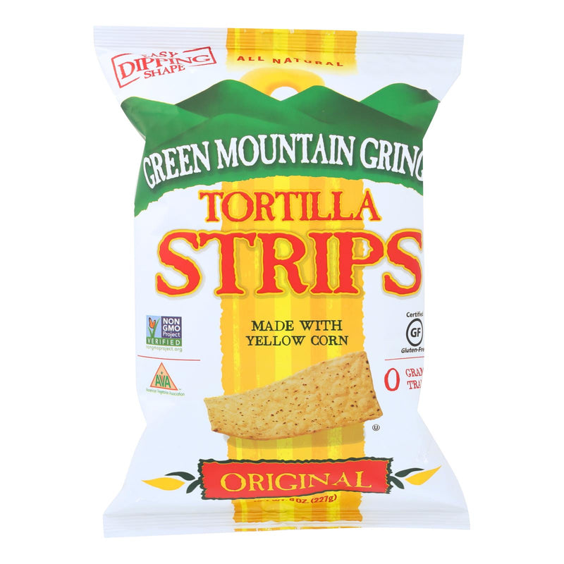 Green Mountain Gringo Tortilla Strips - Original Flavor (Pack of 12, 8 Oz. Each) - Cozy Farm 