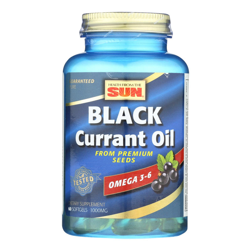 Health From The Sun Black Currant Oil Dietary Supplement - 60 Softgels - Cozy Farm 