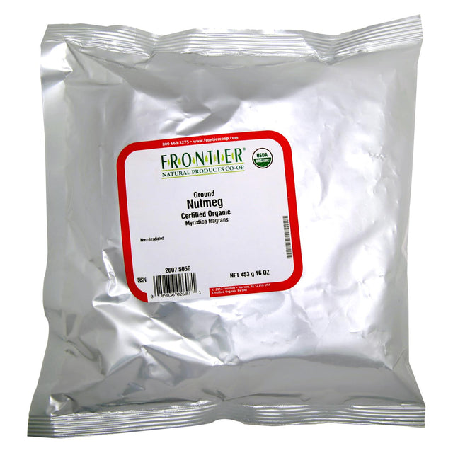 Frontier Herb Single Bulk Organic Ground Nutmeg, 1lb - Cozy Farm 