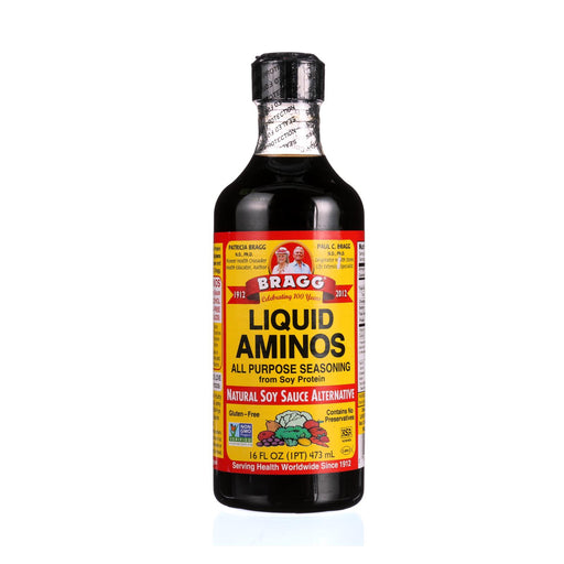Bragg Organic Liquid Aminos All-Purpose Seasoning, 12 Pack of 16 oz Bottles - Cozy Farm 