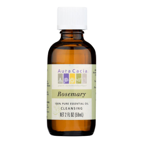 Aura Cacia 100% Pure Rosemary Essential Oil for Cleansing (2 Oz.) - Cozy Farm 