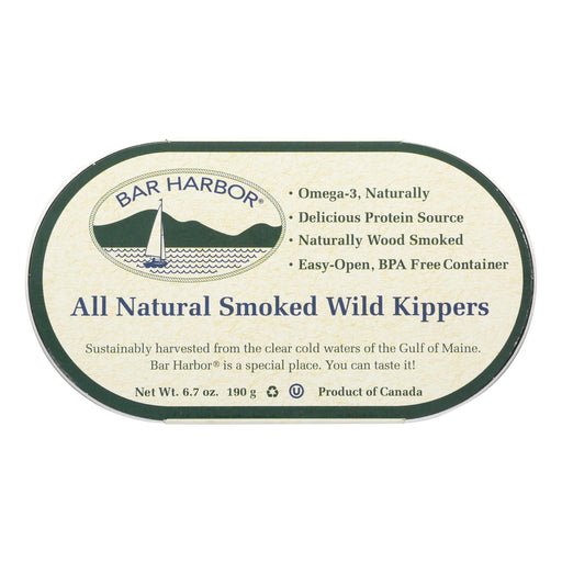 Bar Harbor Smoked Wild Kippers, 6.7 Oz. (Pack of 12) - Cozy Farm 
