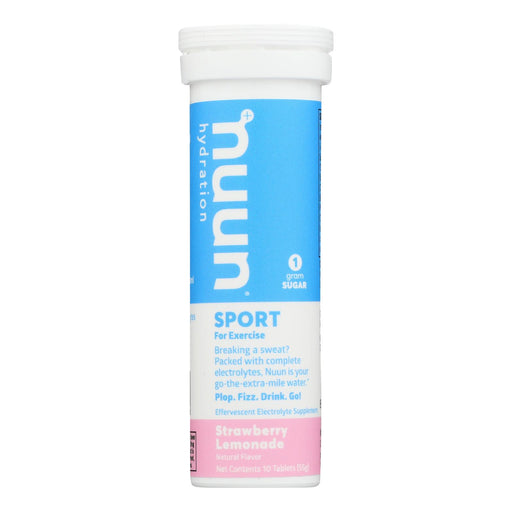 Nuun Active Hydration Strawberry Lemonade Tablets (Pack of 8, 10 Tablets Each) - Cozy Farm 