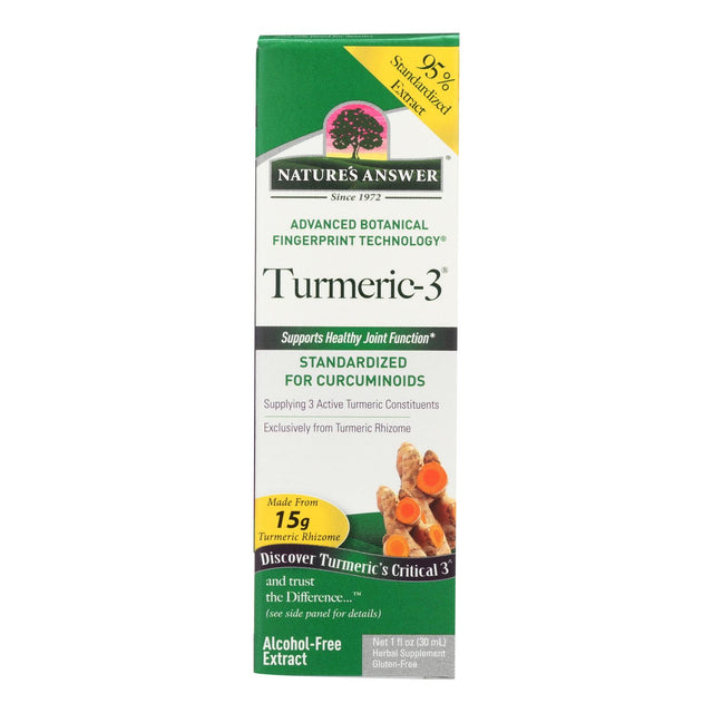 Nature's Answer Turmeric-3 Liquid, 1 Oz. - Cozy Farm 