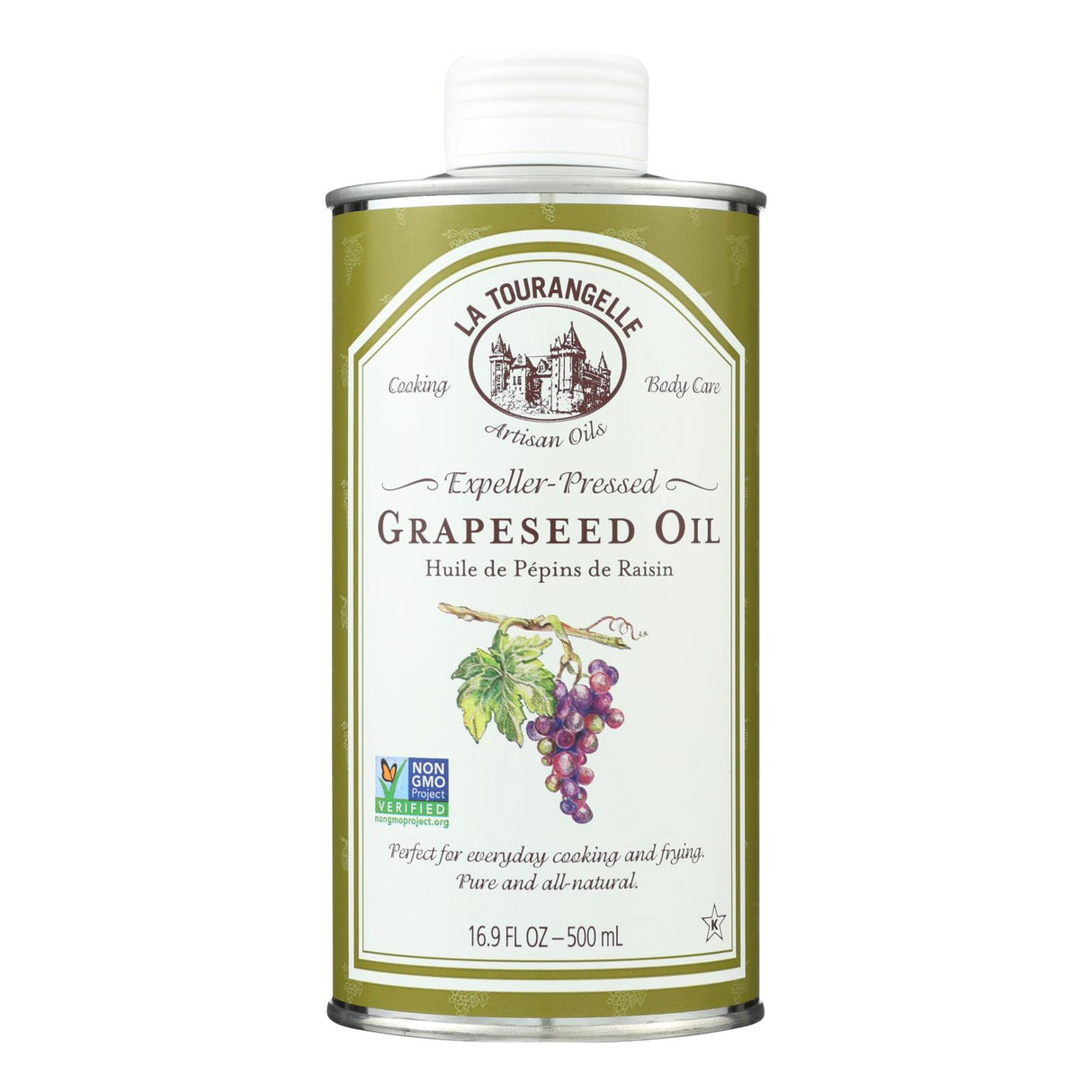 La Tourangelle Grapeseed Oil, 16.9 Fl Oz (Pack of 6) - Cozy Farm 