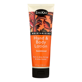 Shikai Naturals Sandalwood All-Natural Hand & Body Lotion (8 Fl Oz) - Cozy Farm 
