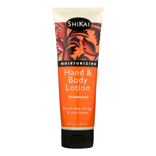 Shikai Naturals Sandalwood All-Natural Hand & Body Lotion (8 Fl Oz) - Cozy Farm 