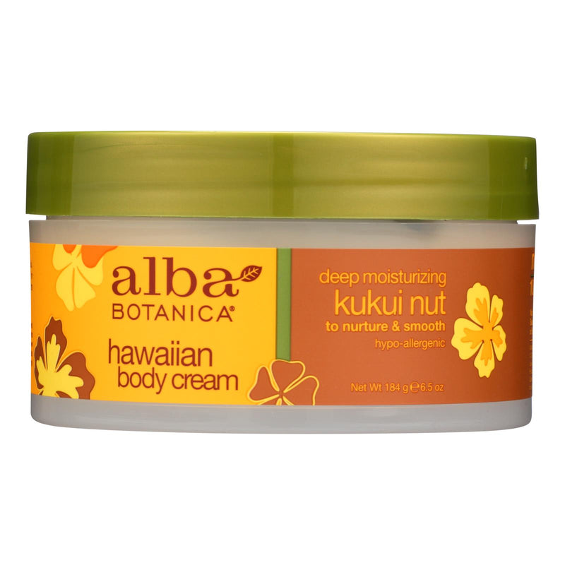 Alba Botanica Hawaiian Kukui Nut 6.5 oz Body Cream - Cozy Farm 