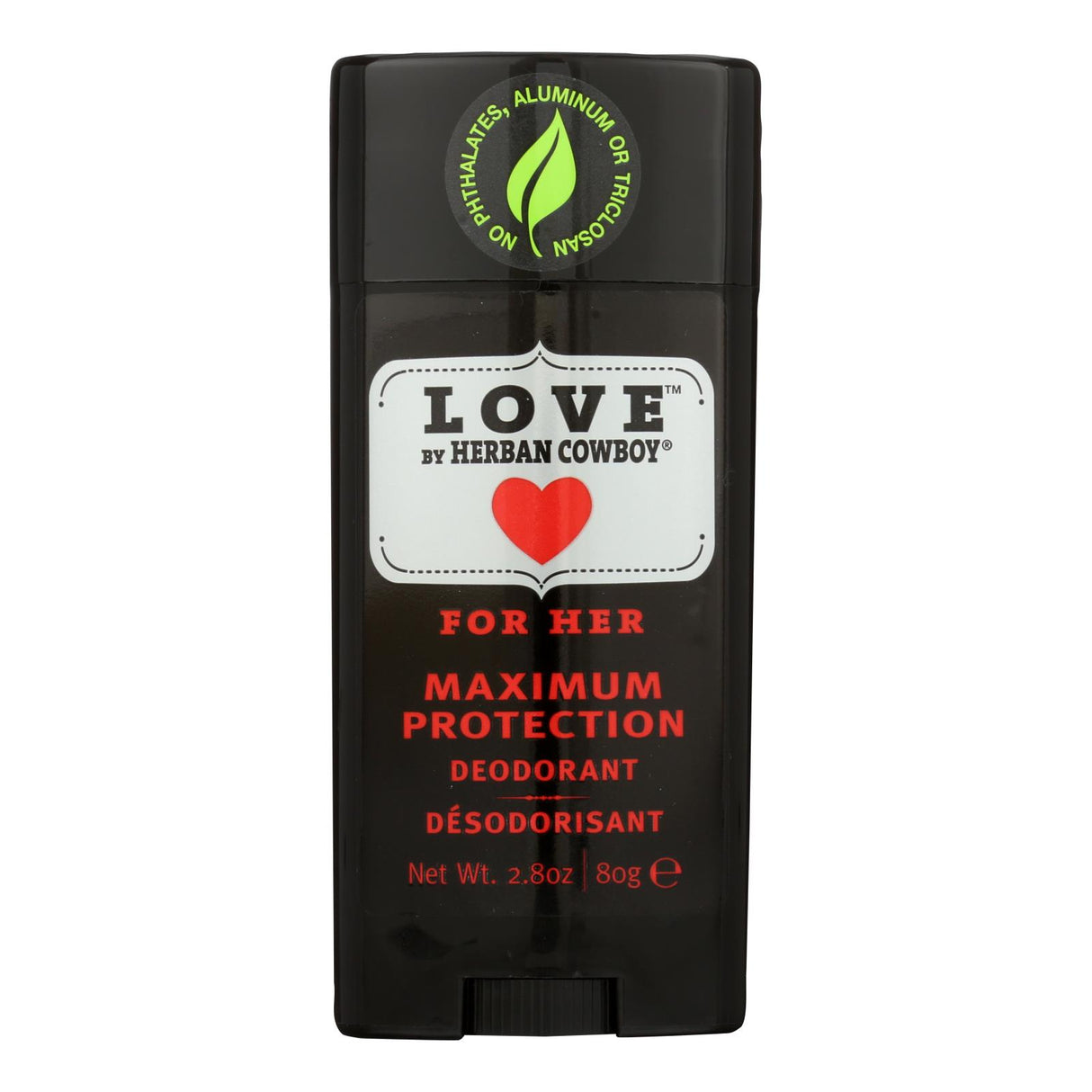 Herban Cowboy Love Maximum Protection Deodorant - 2.8 Oz - Cozy Farm 