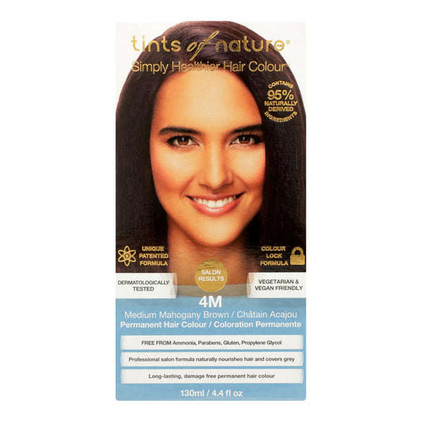 Tints of Nature 4m Medium Mahogany Brown Permanent Hair Color - 4.4 fl oz - Cozy Farm 