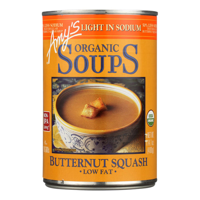 Amy's Organic Butternut Squash Soup, Low Sodium (14.1 Oz., Pack of 12) - Cozy Farm 