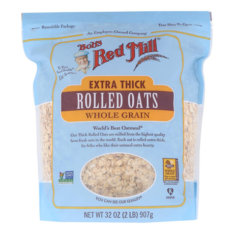 Bob's Red Mill Rolled Oats, Extra Thick, 32 Oz., 4-Pack - Cozy Farm 