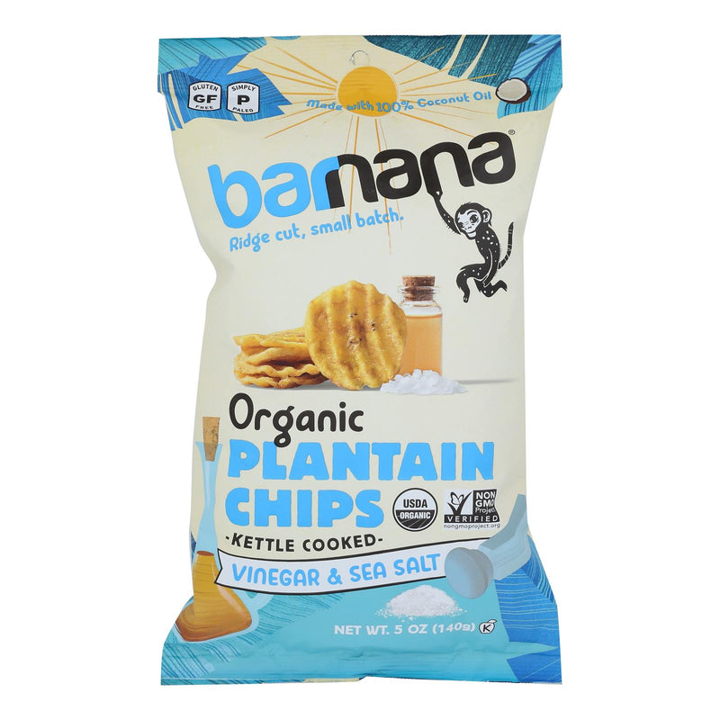 Barnana Plantain Chips: Crispy Salt & Vinegar Delights (Pack of 6 - 5 Oz.) - Cozy Farm 