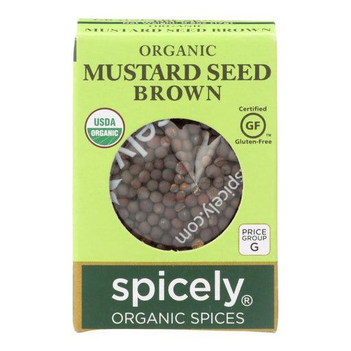 Spicely Organics Organic Brown Mustard Seeds (Case of 6) - Cozy Farm 