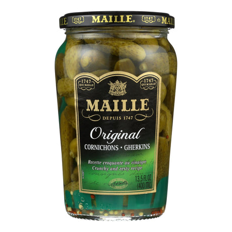 Maille Classic Cornichons, 12 Pack of 13.5 Fl Oz. Jars - Cozy Farm 