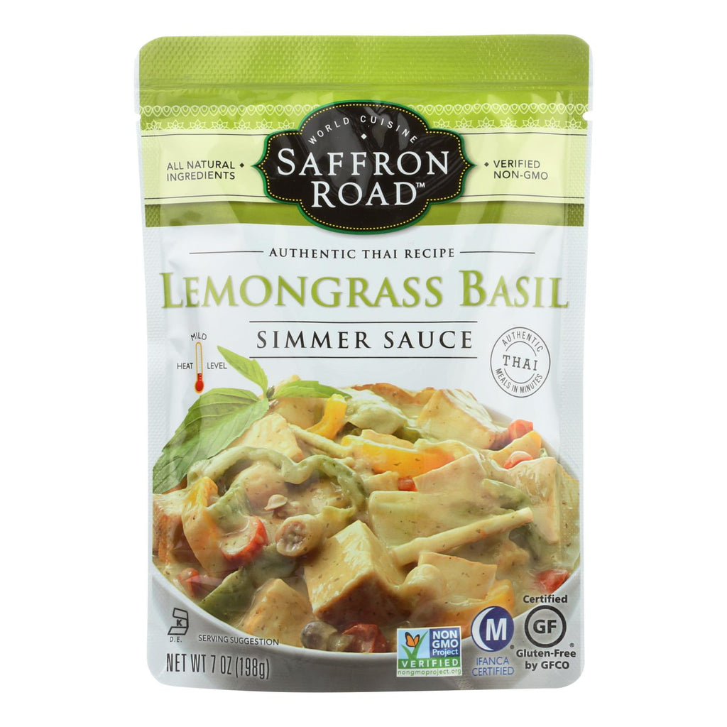 Saffron Road Simmer Sauce (Pack of 8) - Lemongrass Bael 7 Fl Oz. - Cozy Farm 