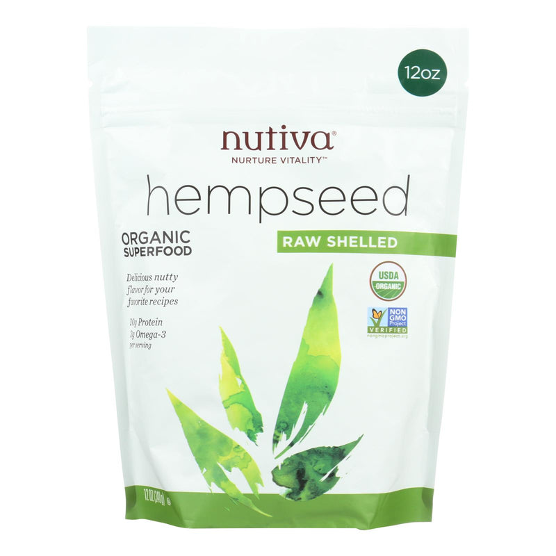 Nutiva Organic Shelled Hemp Seeds (12 Oz.) - Cozy Farm 