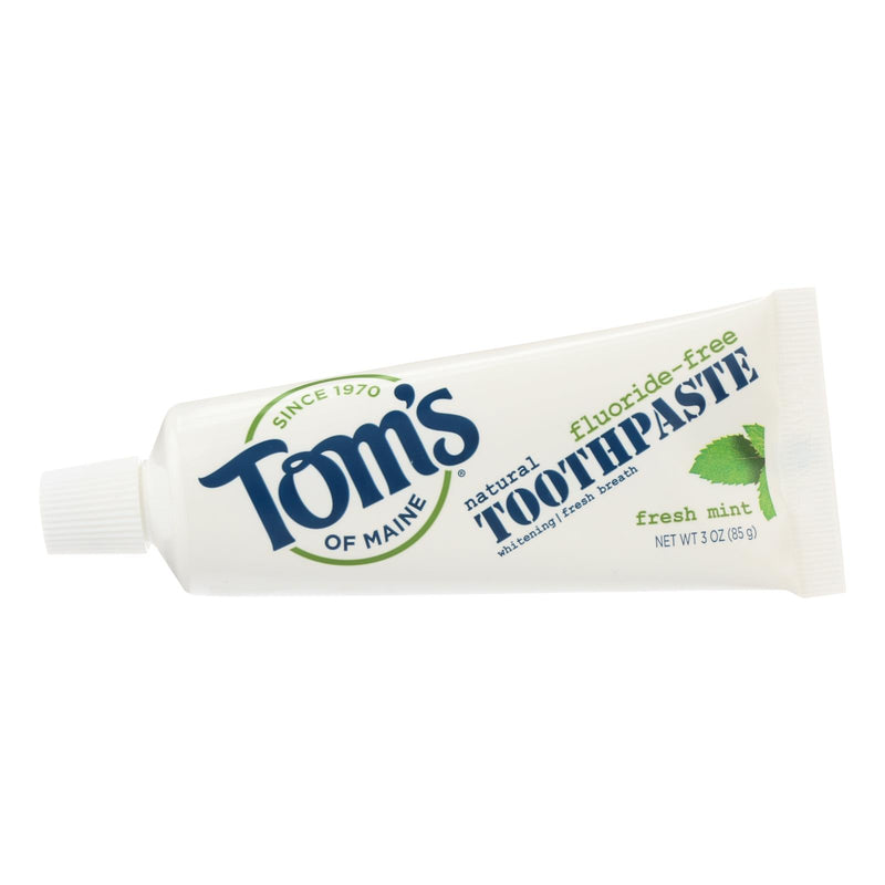 Tom's of Maine Fresh Mint Fluoride-Free Travel Toothpaste (24 Pack, 3 Oz. Each) - Cozy Farm 