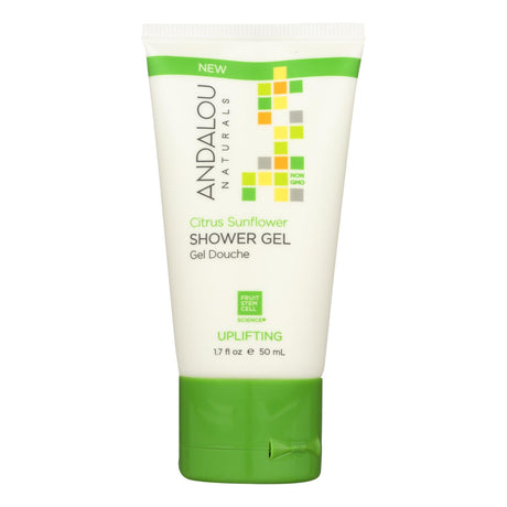 Andalou Naturals Shower Gel Citrus Sunflower Essential Oil Rich (Pack of 6) - 1.7 Fl Oz. - Cozy Farm 