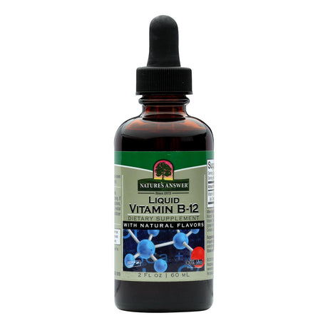 Nature's Answer Liquid Vitamin B-12 - Essential Energy Booster - 2 Fl Oz - Cozy Farm 