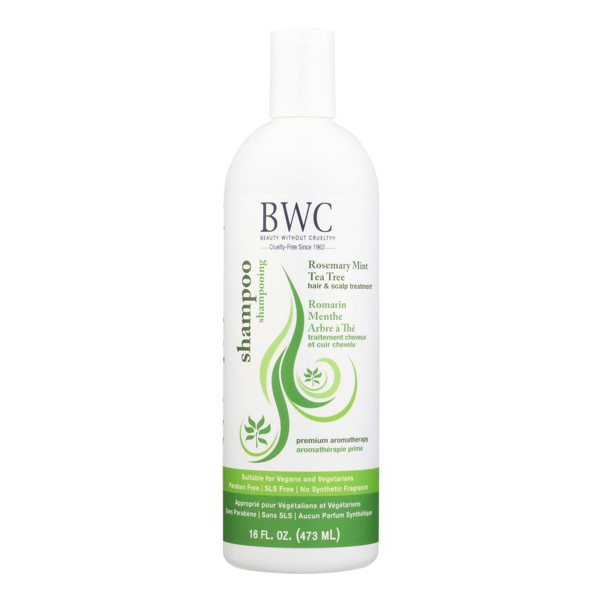 Beauty Without Cruelty Rosemary, Mint & Tea Tree Shampoo - 16 Fl Oz - Cozy Farm 