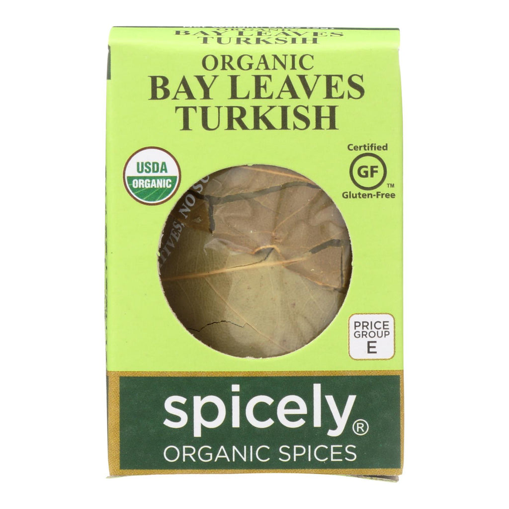 Spicely Organics - Organic Bay Leaves - Turkish Whole - Case Of 6 - 0.1 Oz. - Cozy Farm 