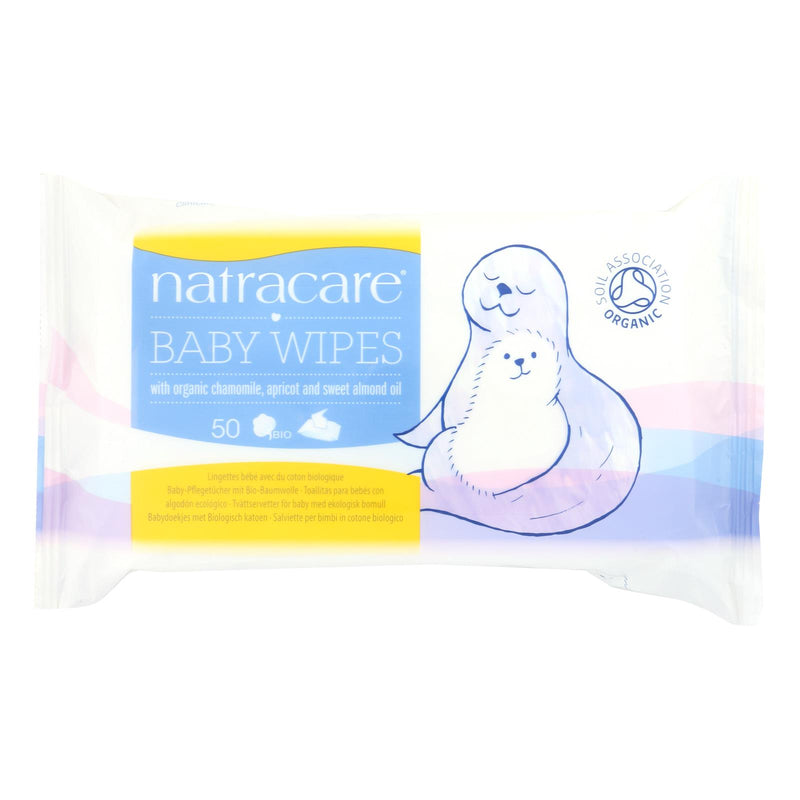 Natracare Gentle Organic Cotton Baby Wipes for Sensitive Skin (Pack of 50) - Cozy Farm 
