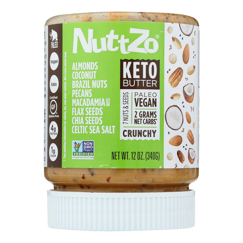 Nuttzo Nut & Seed Butter Keto, Low Carb, Unsweetened, 12 Oz. (Pack of 6) - Cozy Farm 