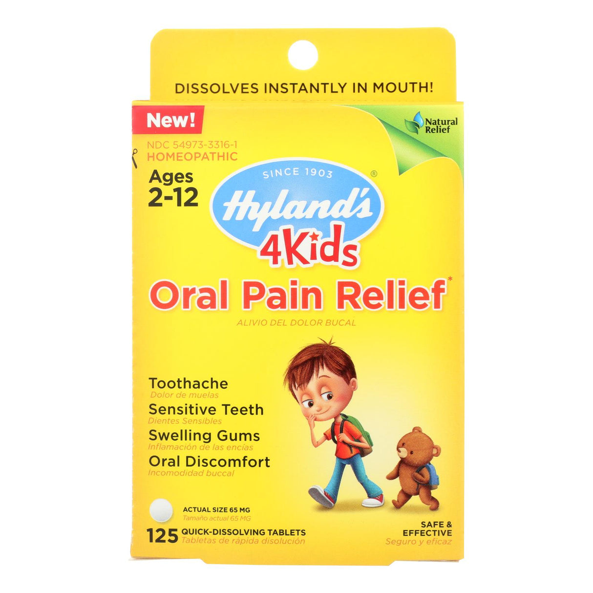 Hyland's 4Kids Pain Relief Tablets 125ct - Cozy Farm 