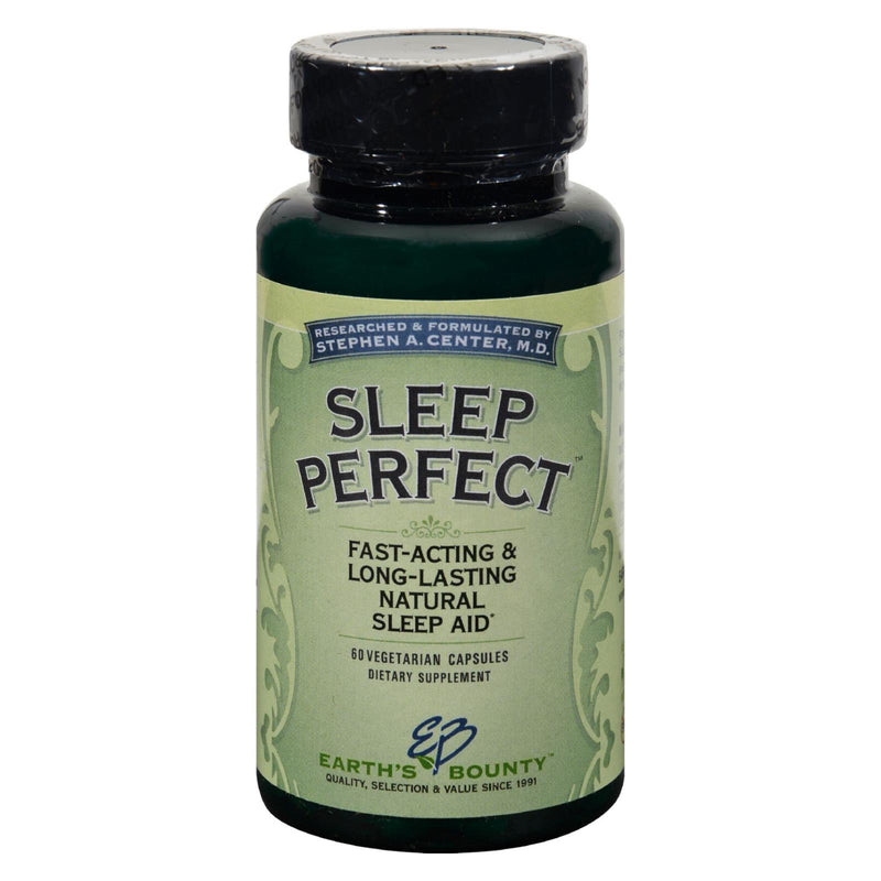 Earth's Bounty Sleep Perfect - Promotes Calming and Restful Nights - 60 Vegetarian Capsules - Cozy Farm 