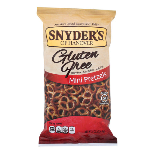 Snyder's Mini Pretzels - Gluten Free, 8 Oz., Pack of 12 - Cozy Farm 